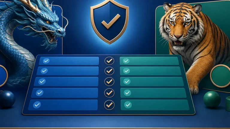 1xbet Dragon Tiger India comparison game visual