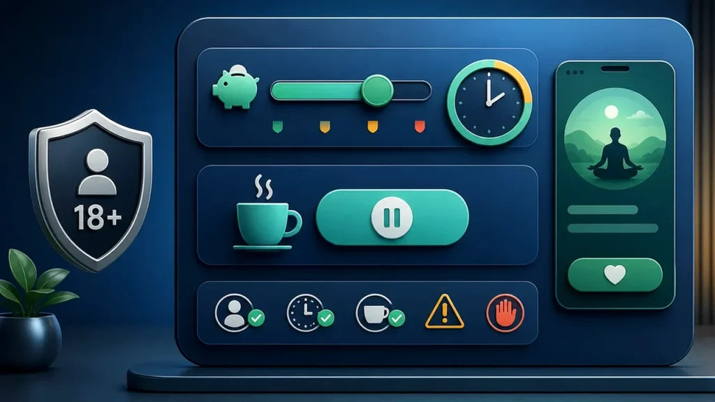 1xbet Responsible Gaming India limit setting visual